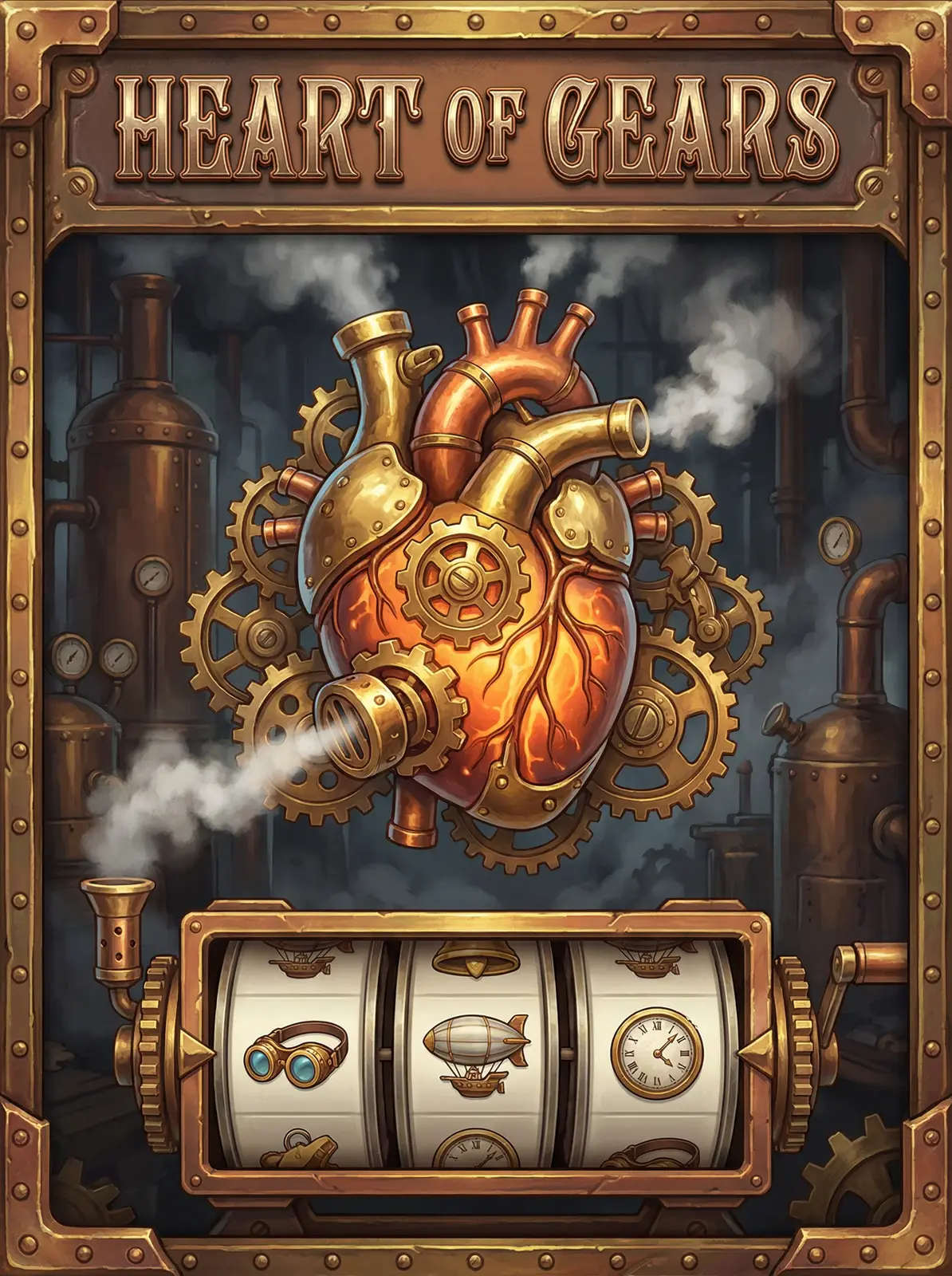 非凡娱乐 - 齿轮之心老虎机游戏界面